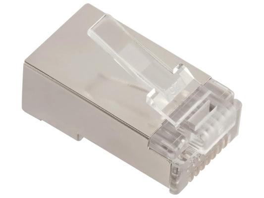 Коннектор RJ45 тип EZ, 8P8C, STP, Cat.5e, универсальный, покрытие 50 микрон,100 шт.