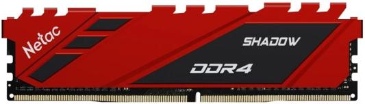 Оперативная память для компьютера 8Gb (1x8Gb) PC4-25600 3200MHz DDR4 DIMM CL16 Netac Shadow NTSDD4P32SP-08R