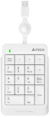 Клавиатура проводная A4TECH Fstyler FK13 USB белый