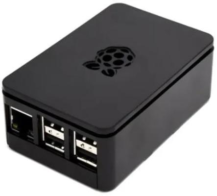 RA179   Корпус ACD Black ABS Plastic case with Logo for Raspberry Pi 3 B/B+, совместим с креплением VESA Mount (RASP1793)(ASM-1900036-22)(аналог 167-7046)