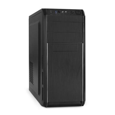 Корпус Miditower ExeGate XP-334UC-XP500 (ATX, XP500 с вент. 12см, 1*USB+1*USB3.0+1*TypeC, аудио, черный)