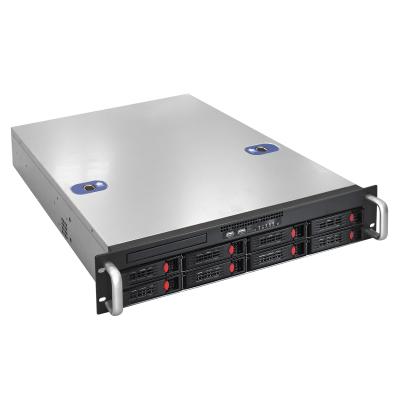 Exegate EX281289RUS Серверный корпус ExeGate Pro 2U550-HS08 <RM 19", высота 2U, глуб 550, БП 1U-500ADS, 8xHotSwap, USB>