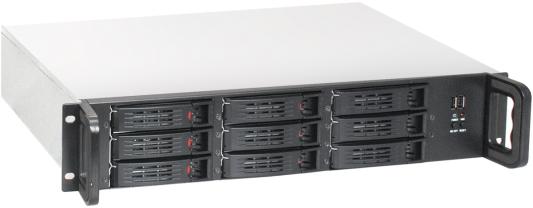 Exegate EX285224RUS Серверный корпус ExeGate Pro 2U650-HS09 <RM 19", высота 2U, глубина 650, БП 2U-600ADS, 9xHotSwap, 2*USB> -[EX285224RUS]