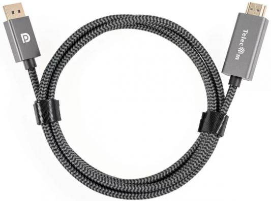 Кабель DisplayPort M-> HDMI M 4K@60Hz 1.8m Telecom,оплетка (TA561M-1.8M)