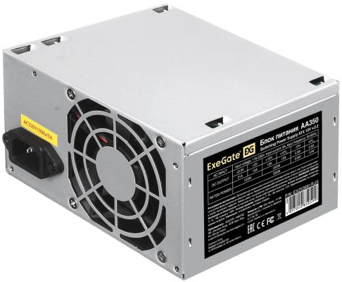 Блок питания ATX 350Вт Exegate AA350 (20+4pin) PPFC 80mm fan 2xSATA 1xIDE [EX253681RUS-PC]