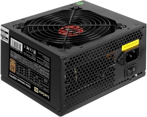Блок питания ATX 400Вт Exegate 400PPH 80+ Bronze (20+4pin) APFC 120mm fan 3xSATA 3xIDE [EX292159RUS-S]