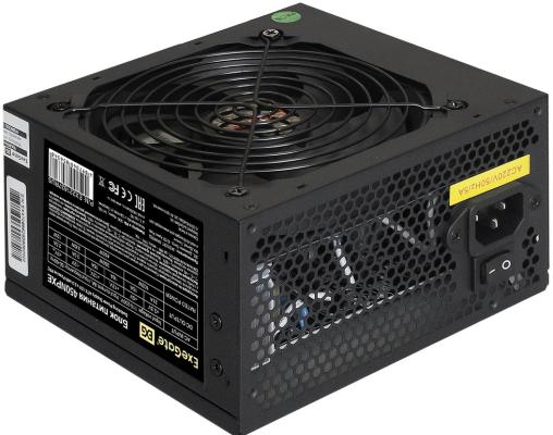 Блок питания ATX 450 Вт ExeGate 450NPXE (ATX, PPFC, PC, 12cm fan, 24pin, 4pin, PCIe, 3xSATA, 2xIDE, FDD, black, кабель 220V в комплекте)