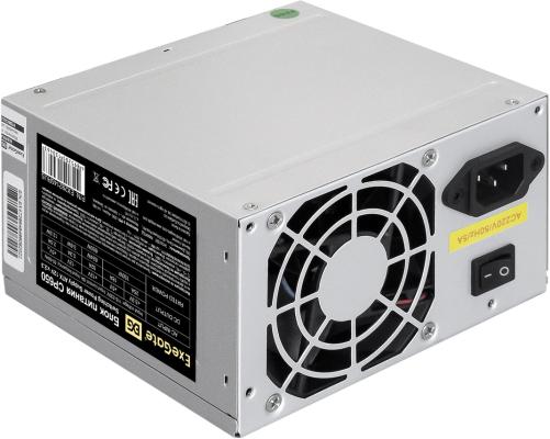 Блок питания ATX 650 Вт Exegate CP650 EX292145RUS (20+4pin) 80mm fan 3xSATA 2xIDE FDD RTL
