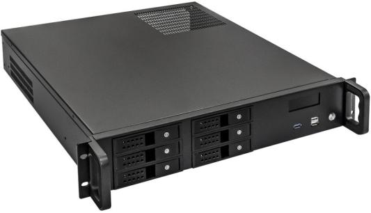 Серверный корпус ExeGate Pro 2U480-HS06 <RM 19", высота 2U, глубина 480, БП 500ADS, 6xHotSwap, USB>