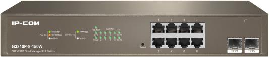 Коммутатор 8GE/2SFP POE MANAGED G3310P-8-150W IP-COM