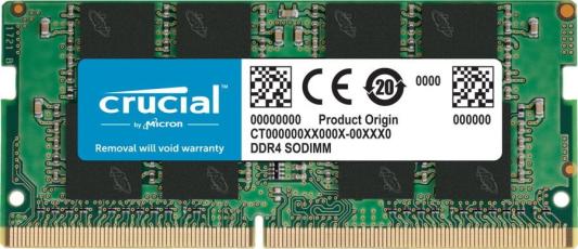 Оперативная память для ноутбука 16Gb (1x16Gb) PC4-25600 3200MHz DDR4 SO-DIMM CL22 Crucial CT16G4SFS832A