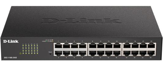 Коммутатор D-Link DGS-1100-24V2/A2A настраиваемый L2 24 порта 10/100/1000Base-T  (465543) {3}