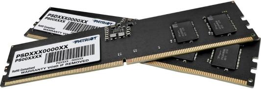 Оперативная память для компьютера 32Gb (2x16Gb) PC5-38400 4800MHz DDR5 DIMM Unbuffered CL40 Patriot Signature Line PSD532G4800K