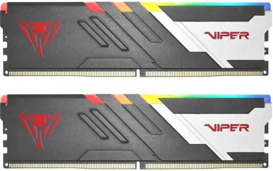 Оперативная память для компьютера 32Gb (2x16Gb) PC5-44800 5600MHz DDR5 DIMM Unbuffered CL36 Patriot Viper Venom RGB PVVR532G560C36K