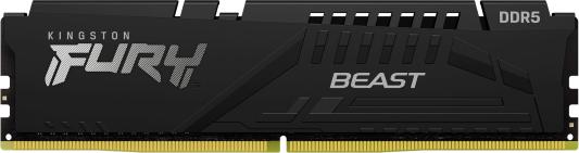 Оперативная память для компьютера 32Gb (1x32Gb) PC5-44800 5600MHz DDR5 DIMM Unbuffered CL40 Kingston Fury Beast KF556C40BB-32