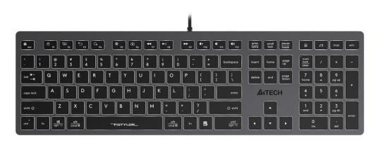 Клавиатура проводная A4TECH Fstyler FX60 USB серый