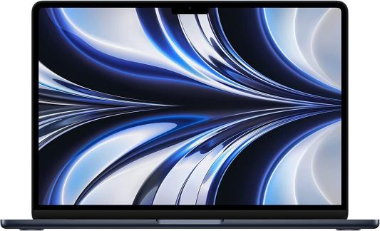 Ноутбук Apple MacBook Air 13 M2 13.6" 2560x1664 Apple -M2 SSD 256 Gb 8Gb Bluetooth 5.0 WiFi (802.11 b/g/n/ac/ax) Apple M2 (8-core) черный macOS MLY33LL/A