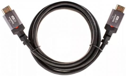 Кабель HDMI 2м Telecom TCG365-2M круглый черный/серый