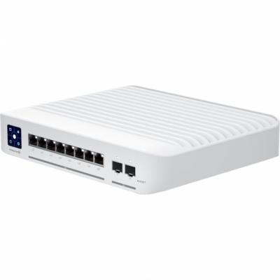 UniFi Switch Enterprise 8 PoE [USW-Enterprise-8-PoE] Ubiquiti PoE-коммутатор в стойку, 8х 2.5G RJ45, 2х 10G SFP+, раздача 120 Вт {6} (074775)