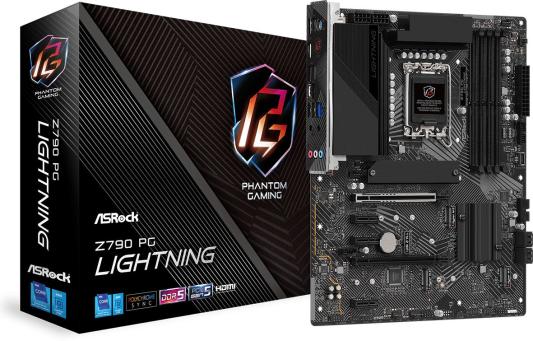 Материнская плата ASRock Z790 PG LIGHTNING Socket 1700 Z790 4xDDR5 2xPCI-E x16 4xSATA III ATX Retail