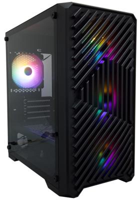 1STPLAYER TRILOBITE T5 Black / mATX, TG / 4x120mm LED fans inc. / T5-BK-4F1