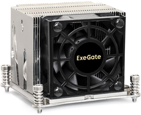 Кулер для процессора ExeGate ESNK-P0048AP4.PWM.2U.2011.Cu (Al+Cu, 2U, 4 тепл. трубки, LGA2011/2066, TDP 135W, Fan 80mm, PWM, 2100-6800RPM, 2 ball bearing, 4pin, 52db, 345г, на винтах, с термопастой, Retail box)