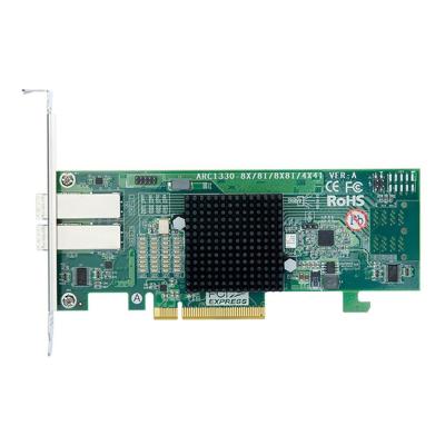 ARC-1330-8x    PCIe 3.0 x8 Low Profile, SAS/SATA 12G, HBA, 8port (2*ext SFF8644), (аналог LSI00343 9300-8E),  RTL {10}