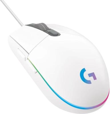 Мышь проводная Logitech G102 LightSync белый USB