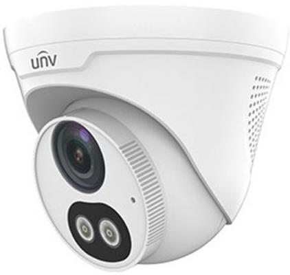 Uniview Видеокамера IP купольная, 1/2.8" 2 Мп КМОП @ 30 к/с, ColorHunter, ИК-подсветка и подсветка видимого спектра до 30м., EasyStar 0.003 Лк @F1.6, объектив 2.8 мм, WDR, 2D/3D DNR, Ultra 265, H.265,