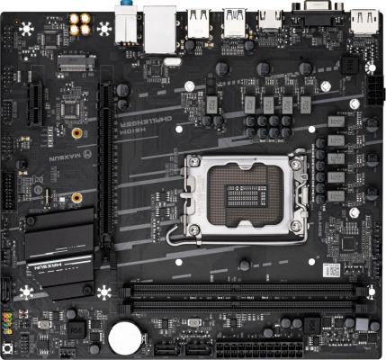 Материнская плата Maxsun <MS-Challenger H610M> LGA1700 <H610> 1*PCIEx16, 1*PCIEx1, 1*M.2 , 3*SATA3, VGA+HDMI+DP, mATX, 2*DDR4