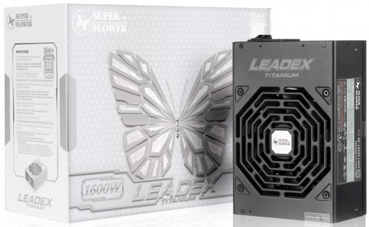 Блок питания ATX 1600 Вт Super Flower Leadex Titanium, 1600W, ATX, 140mm, 14xSATA, 9xPCI-E(6+2), 5xPCI-E(6), APFC, 80+ Titanium, Full Modular