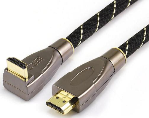 Кабель HDMI 10м Wize WAVC-HDMIRA-10M круглый черный