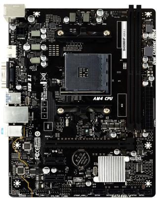 Материнская плата Biostar B450MHP Socket AM4, AMD B450, 2xDDR4-2933, D-SUB+HDMI, 1xPCI-Ex16, 2xPCI-Ex1, 4xSATA3(RAID 0/1/10), 8 Ch Audio, GLan, (4+4)xUSB2.0, (2+2)xUSB3.2, 1xPS/2, mATX, RTL {20}