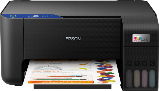 МФУ струйное Epson EcoTank L3211 (A4, принтер/сканер/копир, 5760x1440dpi, 33чб/15цв. ppm, СНПЧ, USB) C11CJ68406