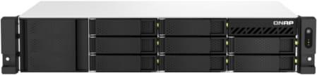 SMB QNAP TS-864eU-RP-8G NAS, 8-tray 3,5"/2,5" w/o HDD, 4-core Intel Celeron N5095 2.0-2.9 GHz, 8GB DDR4 max, 2x2.5GbE LAN, 2U Rackmount, 2x300W PSU.  W/o rail kit RAIL-B02