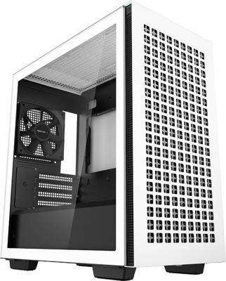 Корпус MiniTower DeepCool CH370 WH белый без БП mATX TG window 1x120mm fan (R-CH370-WHNAM1-G-1)
