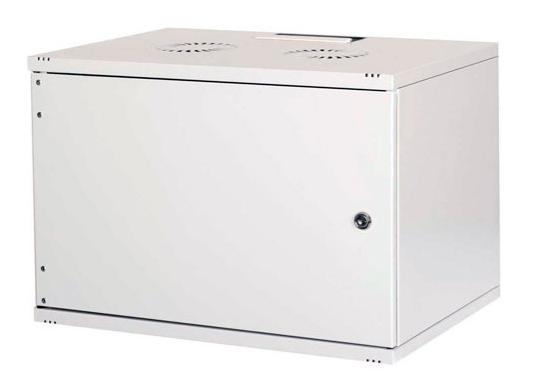 Шкаф коммутационный Lande NetBox Soho (LN-SH12U5460-LG-F0-2) настенный 12U 540x600мм пер.дв.металл задн.дв.стал.лист несъемн.бок.пан. направл.под закл.гайки 80кг серый IP20 сталь
