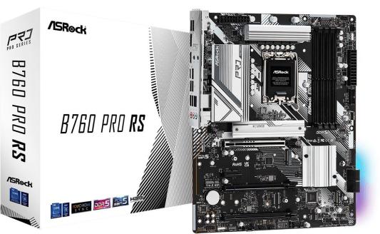 Материнская плата ASRock B760 PRO RS Socket 1700 B760 4xDDR5 3xPCI-E 16x 1xPCI-E 1x 4xSATA III ATX Retail