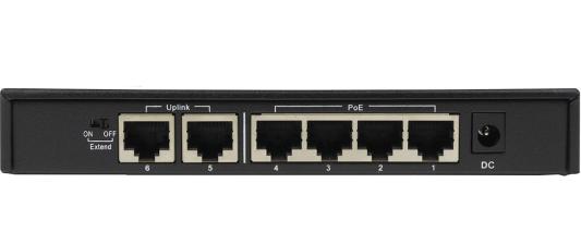 Коммутатор Origo OS1206P/60W OS1206P/60W/A1A (L2) 6x100Мбит/с 4PoE 4PoE+ 100W неуправляемый