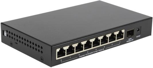 Коммутатор Origo OS1209P/80W OS1209P/80W/A1A (L2) 8x100Мбит/с 1SFP 8PoE 80W неуправляемый