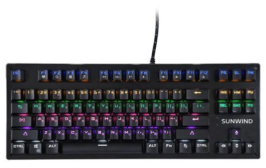 Клавиатура проводная SunWind SW-K900G USB черный