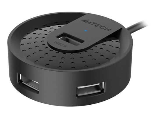 Хаб (разветвитель) A4TECH HUB-20, черный