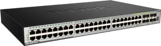 Коммутатор/ DGS-3630-52TC/A1ASI,DGS-3630-52TC/*SI Managed L3 Stackable Switch 44x1000Base-T, 4x10GBase-X SFP+, 4xCombo 1000Base-T/SFP, Surge 6KV, CLI, 1000Base-T Management, RJ45 Console, mini-USB Console, USB, RPS, Alarm RJ-45, Dying Gasp, Standard Image F/W