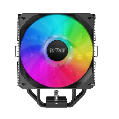 Кулер для процессора/ CPU Cooler PCCooler PALADIN EX400 ARGB (180W, 4-pin PWM, 157mm, Al/Cu, 4x6mm, ARGB, 1x120mm, 73.6CFM, 28.6dBA, 1800RPM, S: 1851/1700/1200/115X, AM5/AM4, black)