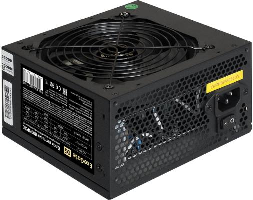 Блок питания ATX 800 Вт ExeGate 800NPXE (ATX, PPFC, 12cm fan, 24pin, 2x(4+4)pin, 2xPCI-E, 5xSATA, 3xIDE, black)
