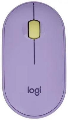 Мышь беспроводная Logitech M350 фиолетовый USB + Bluetooth