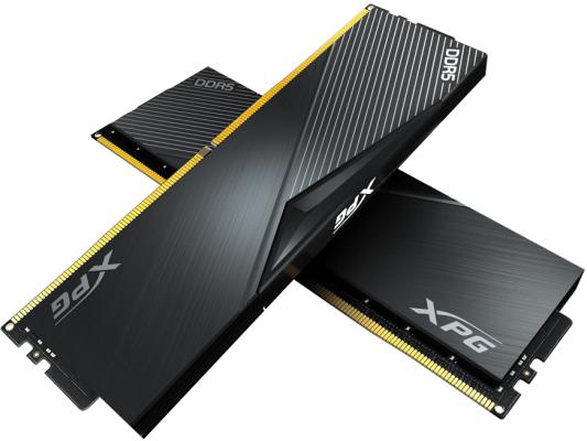 Оперативная память для компьютера 64Gb (2x32Gb) PC5-48000 6000MHz DDR5 DIMM Unbuffered CL30 A-Data XPG Lancer AX5U6000C3032G-DCLABK