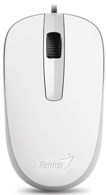 Мышь DX-120, USB, G5, белая (white, optical 1000dpi, подходит под обе руки) new package