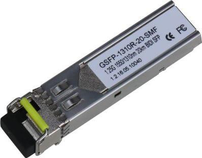 Dahua DH-GSFP-1310R-20-SMF SFP-модуль; LC; до 1.25Гбит/с; до 20км (одномодовое оптоволокно); 1550нм/1310нм