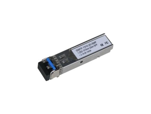 Dahua DH-GSFP-1310-20-SMF SFP-модуль; LC; до 1.25Гбит/c; до 20км (одномодовое оптоволокно); 1310нм/1310нм